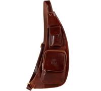 Time Resistance Sac À Bandoulière En Cuir - Sac À Bandoulière Pour Homme Et Femme (Marron)
