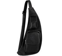 Time Resistance Sac À Bandoulière En Cuir - Sac À Bandoulière Pour Homme Et Femme (Noir)