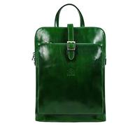 Time Resistance Sac à Dos en Cuir Pleine Fleur Fabriqué à la Main en Italie - Sac à Dos en Toile - Sac à Dos Convertible en Sac à Bandoulière