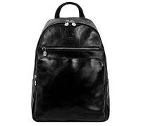 Time Resistance Sac à Dos en Cuir Vintage pour Ordinateur Portable Livres Documents Unisexe