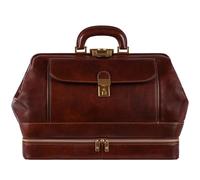 Time Resistance Sac Médecin en Cuir avec Serrure à Clé Design Vintage pour Médecin (Marron)