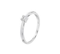 Time RoaD Bague Femme avec Diamant Or Blanc 9K de 375 ml - Design Ergonomique et Ajustement Parfait DIA00040/12 - Idéale pour Fiançailles - Demande - Alliance - Promesse - Bagues Femme