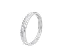 Time RoaD Bague Femme avec Diamants Or Blanc 9K de 375 ml - Design Ergonomique et Ajustement Parfait DIA00028/14 - Idéale pour Fiançailles - Demande - Alliance - Promesse - Bagues Femme
