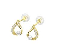 TIME ROAD Boucles d'Oreilles Femme HIN00391 Or 9k de 375 ml | Légers, Confortables et Résistants, Fermoir Sécurisé à Pression, Boucles d'Oreilles Dorées Femme