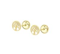 TIME ROAD Boucles d'oreilles HIN00004/6 Or Arbre Vie Enfant, 6, doré, Pas de gemme