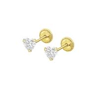 TIME ROAD Boucles d'oreilles HIN00159/4 Or Coeur Enfant, 4, doré, Pas de gemme