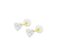 TIME ROAD Boucles d'oreilles HIN00159/6 Or Coeur Femme, 6, doré, Pas de gemme