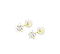 TIME ROAD Boucles d'oreilles HIN00160/6 Or Étoile Femme, 6, doré, Pas de gemme