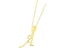 Time RoaD Collier HIN00022/A Or Initiales Femme, Or, Pas de gemme