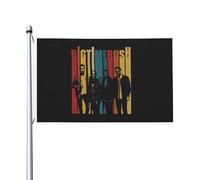Time Rock Music boy band Rush Drapeau Double Face 3x5FT - Décoration Murale Groupe de Musique - Fanfare Concert BTR - Pour Chambre, Salon, Extérieur - Cadeau Fan - Résistant aux Intempéries