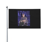 Time Rock Music boy band Rush Drapeau Double Face 3x5FT - Décoration Murale Groupe de Musique - Fanfare Concert BTR - Pour Chambre, Salon, Extérieur - Cadeau Fan - Résistant aux Intempéries