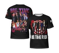 Time Rock Music Boy Band Rush T-Shirt Homme - T-Shirt Musique Pop Vintage à Manches Courtes - Haut Décontracté Groupe Musical - Cadeau pour Fan L