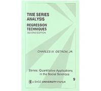 Time Series Analysis, Quantitative Applications in the Social Sciences No 9 Charles W. Ostrom (Auteur)