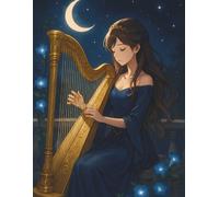 Time Sheet Log - Harp Girl Cover: Track Daily Work Hours with This 100-Page Time In/Out Journal