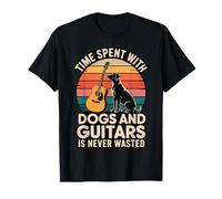 Time Spent with Dogs and Guitars is Never Wasted T-Shirt