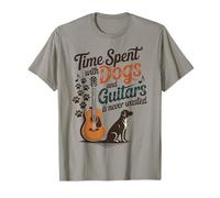 Time Spent with Dogs and Guitars is Never Wasted T-Shirt