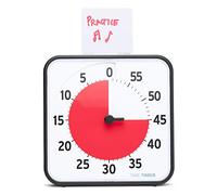 Time Timer Original Medium 19x19cm - Minuterie Visuelle de 60 Minutes Magnétique - Compte à rebours de la Salle de Classe ou de la réunion pour Enfants et Adultes (Noir) TT08B-W