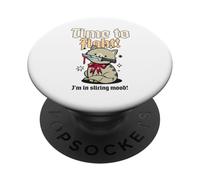 Time to Fight (Motif Chat Amusant) PopSockets PopGrip Adhésif