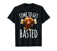 Time to Get Basted Funny Beer Thanksgiving Turkey Gift T-Shirt