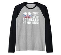 Time to Get Star Spangled Hammered America Drinking 4th July Manche Raglan