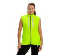 Time To Run Gilet Veste de Course a Pied Sans Manche Pour Femme Avec Poches - Légère Coupe-Vent Respirant - Idéal Pour L'exercice et Le Jogging - de L Vert Citron