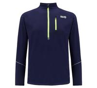 Time To Run Thermique Quick Dry Haut à Manches Longues Pour Courir l'hiver Avec Une Fermeture Éclair à l'encolure Pour Hommes XXL Peacoat