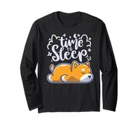 Time to Sleep Adorable Chien endormi Manche Longue