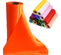 Time to Sparkle 29CM X 20M (Burnt Orange) Satiné Rouleau Chemin de Table en Satin Ruban Chaise Echarpe Nœud Décorations Mariage Ceremonie