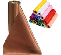 Time to Sparkle 29CM X 20M (Chocolate) Satiné Rouleau Chemin de Table en Satin Ruban Chaise Echarpe Nœud Décorations Mariage Ceremonie