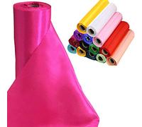 Time to Sparkle 29CM X 20M (Fuchsia) Satiné Rouleau Chemin de Table en Satin Ruban Chaise Echarpe Nœud Décorations Mariage Ceremonie