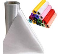 Time to Sparkle 29CM X 20M (Silver) Satiné Rouleau Chemin de Table en Satin Ruban Chaise Echarpe Nœud Décorations Mariage Ceremonie