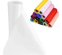 Time to Sparkle 29CM X 20M (White) Satiné Rouleau Chemin de Table en Satin Ruban Chaise Echarpe Nœud Décorations Mariage Ceremonie
