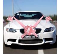 Time to Sparkle 3 Nœud de 7 Mètres Ruban Mariage Voiture Kit Décoration-Bébé rose