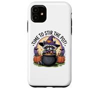 Time to Stir The Pot Raton Laveur Sorcière Halloween Coque pour iPhone 11