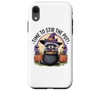 Time to Stir The Pot Raton Laveur Sorcière Halloween Coque pour iPhone XR
