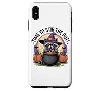 Time to Stir The Pot Raton Laveur Sorcière Halloween Coque pour iPhone XS Max