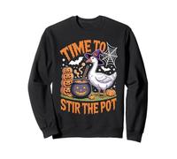 Time to Stir The Pot, Une oie d'halloween drôle et sorcière pour Femmes et Hommes Sweatshirt