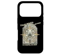 Time Waits for No Man Adventure ADV Riding Moto Coque pour iPhone 17 Pro