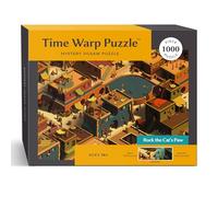 Time Warp Puzzle mystère de 1000 pièces pour Adultes Série Jour Nuit - Un Puzzle Difficile, Difficile à Changer d'image pour résoudre Les problèmes de 67,6 x 48,9 cm (Rock la Patte de Chat)