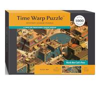 Time Warp Puzzle mystère de 1000 pièces pour Adultes Série Jour Nuit - Un Puzzle Difficile, Difficile à Changer d'image pour résoudre Les problèmes de 67,6 x 48,9 cm (Rock la Patte de Chat)