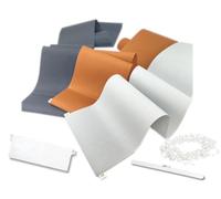time4blinds - Lamelles de Remplacement pour Stores verticaux - L'ensemble Comprend 1 lamelle, Un Poids, Un Crochet et Une chaîne inférieure - Largeur 127 mm - Longueur 2400 mm - Abricot