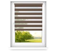 Time4Blinds Mini Basic Store Enrouleur Jour et Nuit sans Perçage - Convient à Tous Les Types de Fenêtres - Installation Non Invasive - Côté de la Manoeuvre Gauche - 700x1000mm - Noix