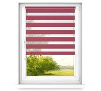 Time4Blinds Mini Basic Store Enrouleur Jour et Nuit sans Perçage - Convient à Tous Les Types de Fenêtres - Installation Non Invasive - Côté de la Manoeuvre Gauche - 700x1200mm - Rouge