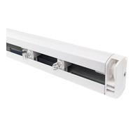 time4blinds - Rail pour Store à lamelles - Set Complet avec Chariots de lamelles et mécanisme de Commande à chaînette - Déplacement Fluide des lamelles - Compact et Moderne - Blanc, 2900mm