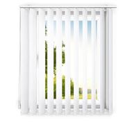 time4blinds - Store à lamelles - Store Vertical - lamelles pour Les Bureaux et pour la Maison et l'appartement - 110x260 cm - Blanc Classique