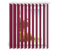 time4blinds - Store à lamelles - Store Vertical - lamelles pour Les Bureaux et pour la Maison et l'appartement - 150x180 cm - Rouge Bourgogne