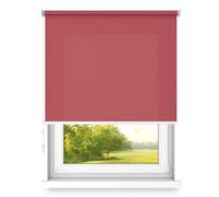 Time4Blinds Store Enrouleur à Suspendre au Mur ou au Plafond, Grande Taille, FI 32, Support en Acier, Semi-occultant, Couleur Rouge, 700 x 1800 mm