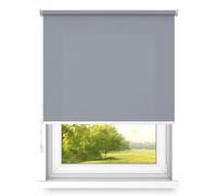 Time4Blinds Store Enrouleur à Suspendre, Montage Mural ou au Plafond, Grande Taille, FI32, Support en Acier, Semi-occultant, Gris foncé, 1300 x 1800 mm