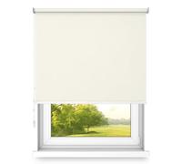 Time4Blinds Store Enrouleur à Suspendre, Montage Mural ou au Plafond, Grande Taille, FI32, Support en Acier, Semi-occultant, Crème, 1500 x 1800 mm