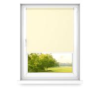 time4blinds - Store Occultant sans Percage - Store Occultant pour Fenetre - 3 Méthodes de Fixation, Revêtement Thermique Argenté - Vanille, 1400x1000mm, tirage à Droite